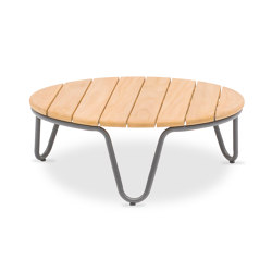 Nina Round Coffee Table D60xH22.5cm, Teak Top | Couchtische | Design Pergola