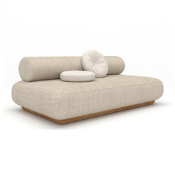 Paloma Teak 2-Seater Modular Sofa