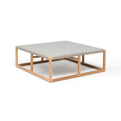 Roberto Ottoman 120x120cm - Natural Teak | Poufs / Polsterhocker | Design Pergola