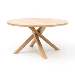 Suva Dining Table D150cm - Natural Teak | Tables de repas | Design Pergola