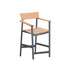 Vera ALU Counter Stool - Anthracite | Taburetes de bar | Design Pergola