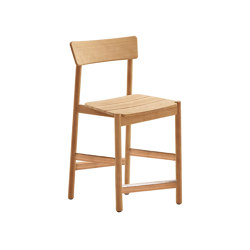 Vera Teak Counter Stool, without Arms - Natural Teak | Taburetes de bar | Design Pergola