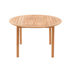 Vera Teak Dining Table D120cm - Natural Teak | Tables de repas | Design Pergola