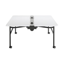 DOUBLE FOLDING WORKBENCH WITH ELECTRIFICATION | Tables collectivités | HOWE