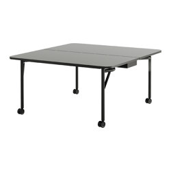 DOUBLE FOLDING WORKBENCH WITHOUT ELECTRIFICATION | Contract tables | HOWE