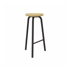 Pully oak stool | Triangular | Hocker | Cascando