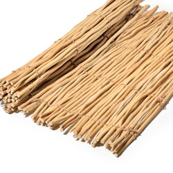 Natural and peeled willow | Willow peeled 14-20 mm with Jute rope | Roofing systems | Caneplexus