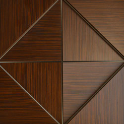 Zeta Panel Walnut | Systèmes plafonds acoustiques | Mikodam