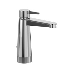 Conum | Single-lever basin mixer with draw bar outlet fitting, Chrome