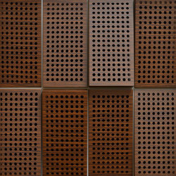 Fila Panel Walnut With 2cm Perforation | Panneaux de bois | Mikodam