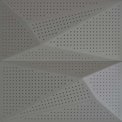 Neka Panel A Grey Lacquer With 8mm Perforation | Sound absorbing wall systems | Mikodam