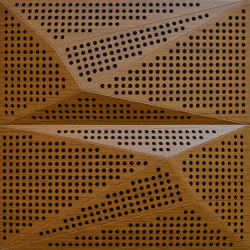 Neka Panel A Teak With 2cm Perforation | Systèmes plafonds acoustiques | Mikodam