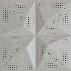 Neka Panel B White Lacquer With 8mm Perforation | Soffitti fonoassorbenti | Mikodam