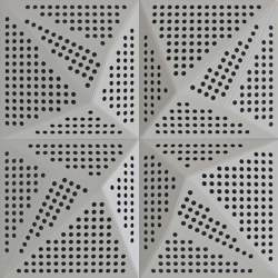 Neka Panel B White Lacquer With 2cm Perforation | Paneles de techo fonoabsorbentes | Mikodam