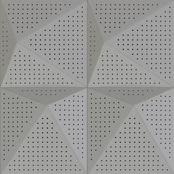 Pira Panel B White Lacquer Matte With 8mm Perforation | Sistemas fonoabsorbentes de pared | Mikodam