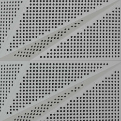 Tora Panel White Lacquer Matte With 2cm Perforation | Facade systems | Mikodam