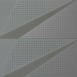 Tora Panel Grey Lacquer Matte With 8mm Perforation | Systèmes de façade | Mikodam