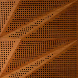 Tora Panel Teak With 2cm Perforation | Panneaux de bois | Mikodam