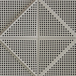 Zeta Panel White Lacquer With 2cm Perforation | Sistemi assorbimento acustico soffitto | Mikodam