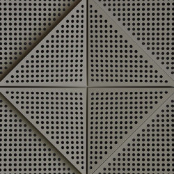 Zeta Panel Grey Lacquer With 2cm Perforation | Sistemi assorbimento acustico soffitto | Mikodam