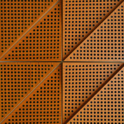 Zeta Panel Teak With 2cm Perforation | Pannelli legno | Mikodam