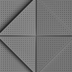 Zeta Panel Grey Lacquer With 8mm Perforation | Sound absorbing wall systems | Mikodam