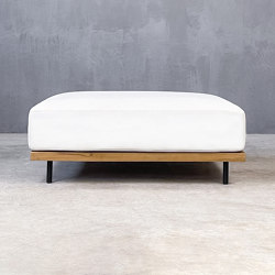 Kanso | Letizia Pouf Element Sofa Teak Αluminium