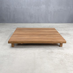 Slow | Hanoi 120 Coffee Table Square Teak | Coffee tables | Set Collection