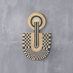 Malawi | Abstract Mask 1 Wall Hanging Black