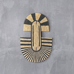 Malawi | Abstract Mask 2 Wall Hanging Black