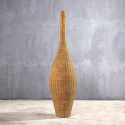 Slow | Flames Floor Lamp Rattan Medium 150 | Lámparas de suelo | Set Collection