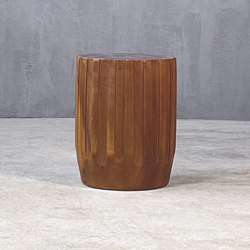 Slow | Gear 34 Side Table Teak | Beistelltische | Set Collection