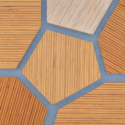 Plexwood - Pine/Ocoumé Blue 75 | Wood panels | Plexwood