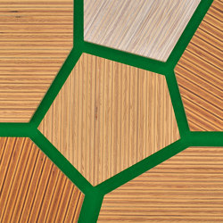 Plexwood - Pine/Ocoumé Green 45 | Wood tiles | Plexwood