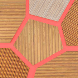 Plexwood - Pine/Ocoumé Pink 25 | Wood tiles | Plexwood