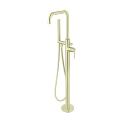 Nara | Floor Mounted Bath Mixer With Hand Shower | Bath taps | BAGNODESIGN