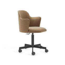 Aleta chair - five casters base with armrest | Sillas | viccarbe