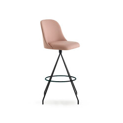 Aleta stool - swivel base bar height & high backrest | Tabourets de bar | viccarbe