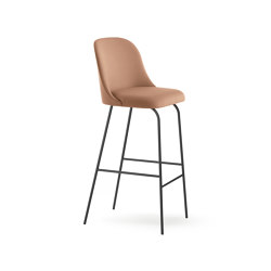 Aleta stool - fixed base counter height & high backrest | Bar stools | viccarbe