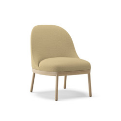 Aleta lounge chair with wooden base | Poltrone | viccarbe