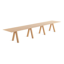 Trestle table 480x90 | Contract tables | viccarbe