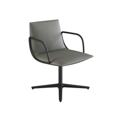 Noha chair with flat swivel base | closed base | viccarbe