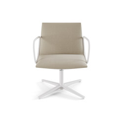 Noha lounge chair with metal armrest | Office chairs | viccarbe