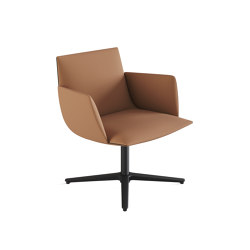 Noha lounge chair with upholstered armrest | Office chairs | viccarbe