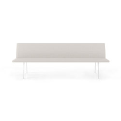 Torii bench 240 upholstered seat & backrest | Bancs | viccarbe