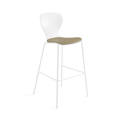 Ears stool - bar height stained with cushion | Tabourets de bar | viccarbe