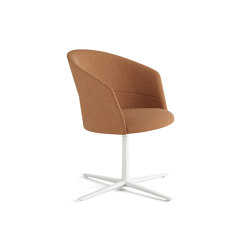 Copa chair - flat swivel base & smooth upholstery | Chairs | viccarbe