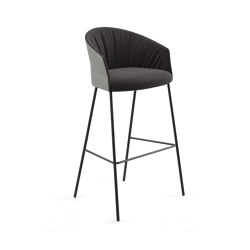 Copa stool - fixed base bar height soft upholstery | Tabourets de bar | viccarbe