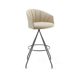 Copa stool - swivel base bar height soft upholstery | Tabourets de bar | viccarbe