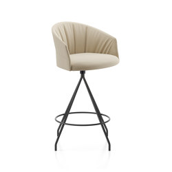 Copa stool - swivel base counter height soft upholstery | Tabourets de bar | viccarbe